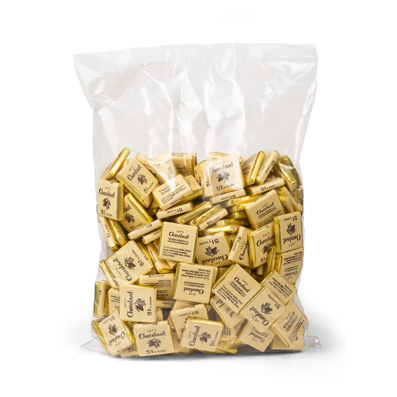 Let's Chocolaat Napolitanas 51% - bag 1kg