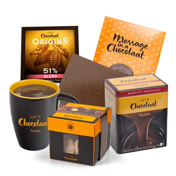 Pack 25€ Classic Hazelnut Chocolates 120gr + Hazelnut Chocolate in cup