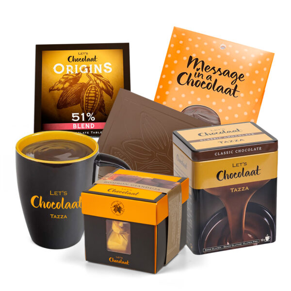 Pack 25€ Gianduja chocolates 120gr + Classic Chocolate a la taza