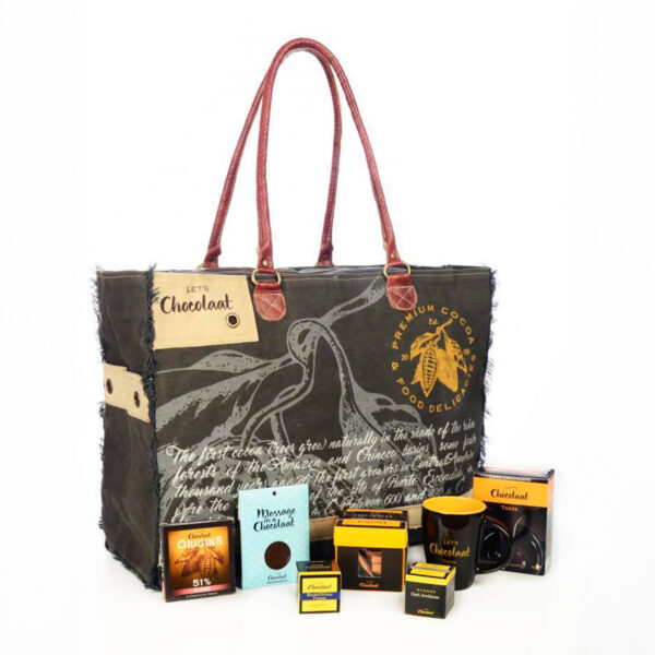Lets Chocolaat Forastero Brown Tote Bag