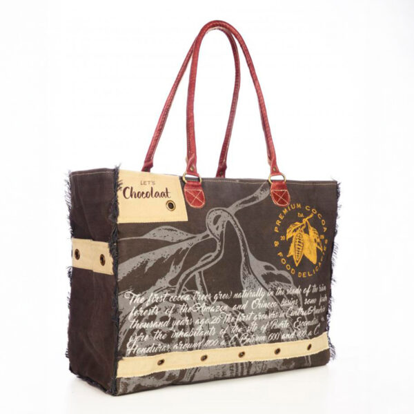 Lets Chocolaat Forastero Brown Tote Bag