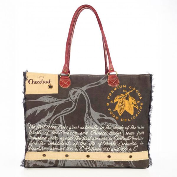 Lets Chocolaat Forastero Brown Tote Bag