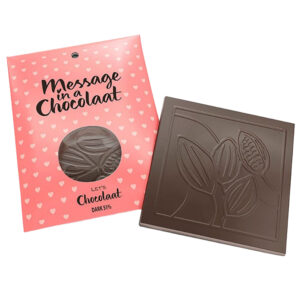 Let's Chocolaat Tableta Message in a Chocolaat Dark - 51% cocoa