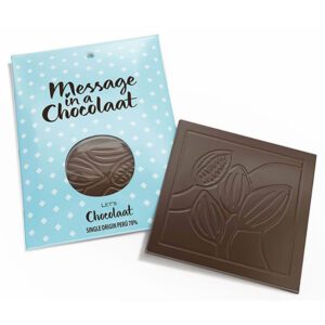 Let's Chocolaat Tableta Message in a Chocolaat Peru - 70% cocoa
