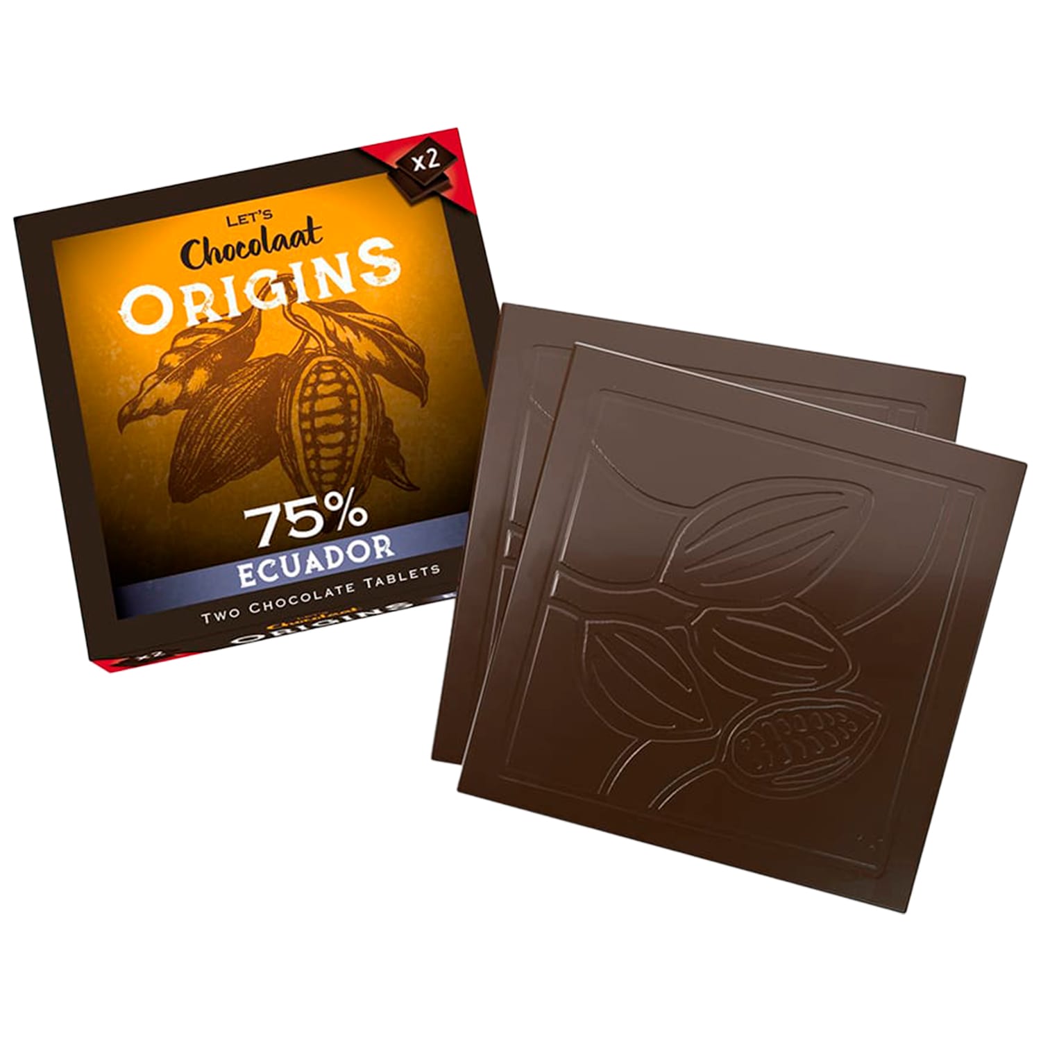 Let's Chocolaat Tableta Origins Ecuador - 75% cocoa