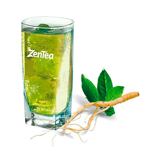 Zentea Green flavored iced tea with Ginseng