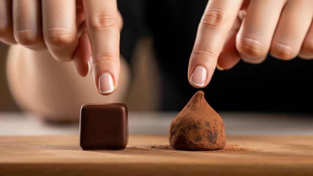 Difference between bonbons and truffles Let's Chocolaat