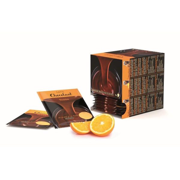 Orange drinking chocolate - box of 12 sachets
