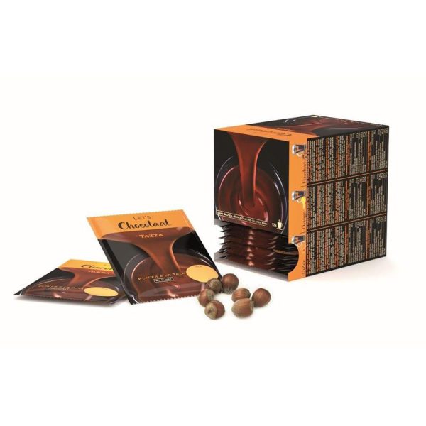 Hazelnut drinking chocolate - box of 12 sachets