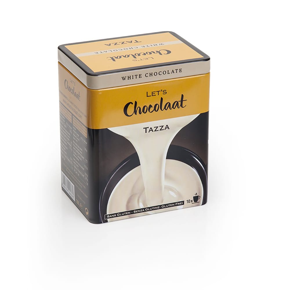 White drinking chocolate - premium tin with 10 sachets