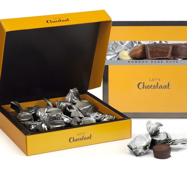 Box of 150g Dark Nuts Praline Chocolates