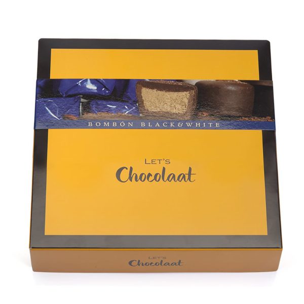 150g Box of Black & White Praline Chocolates