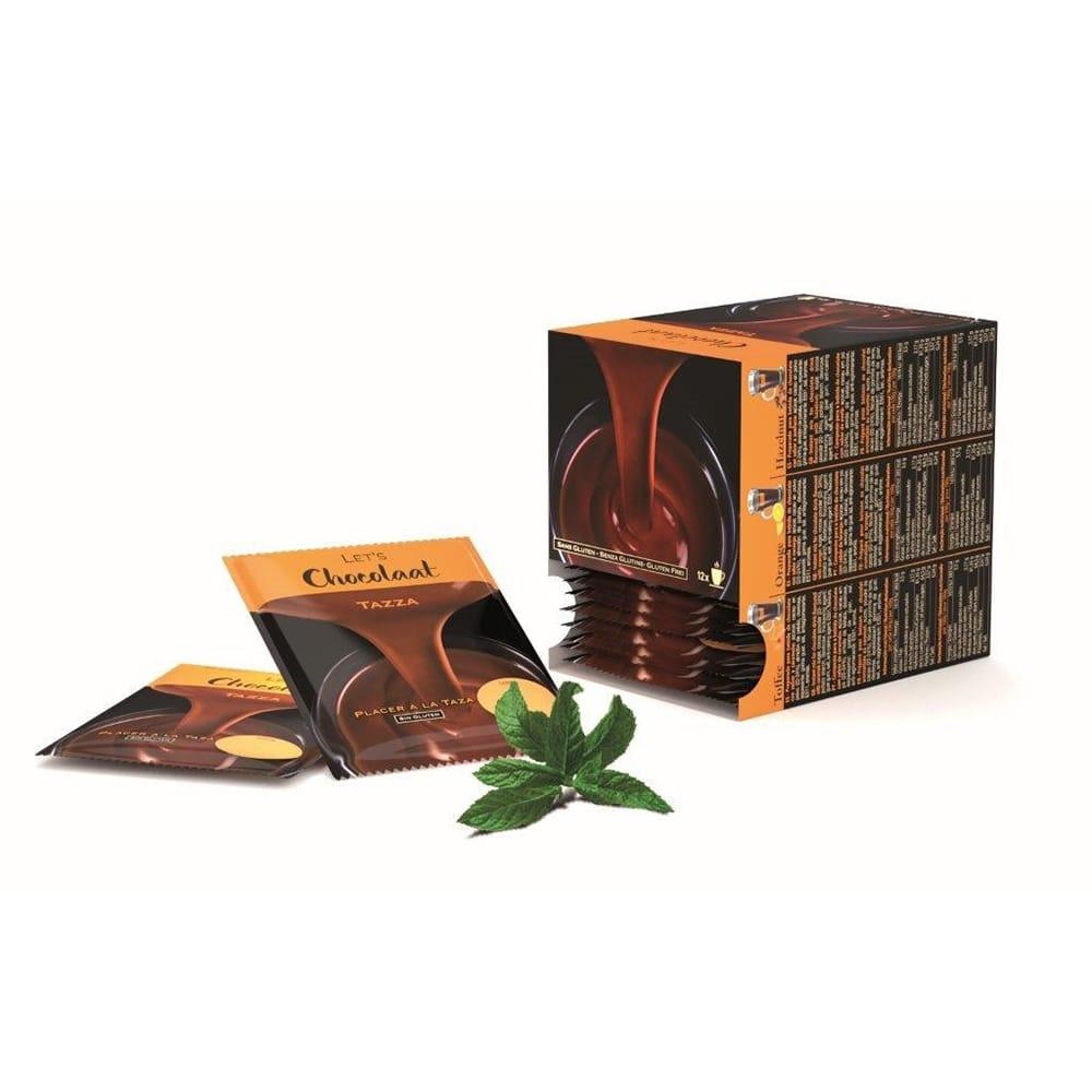 Mint drinking chocolate - box of 12 sachets